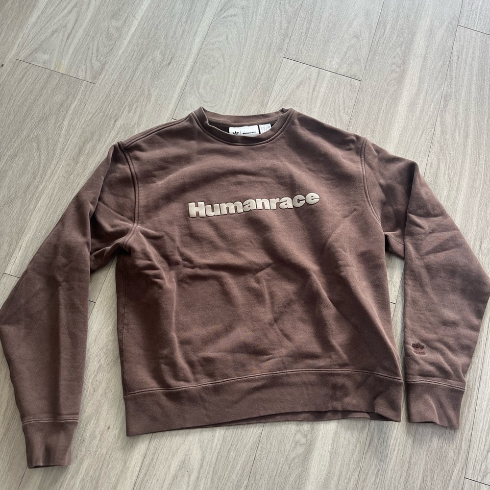 adidas Men's Brown Crewneck Sweater